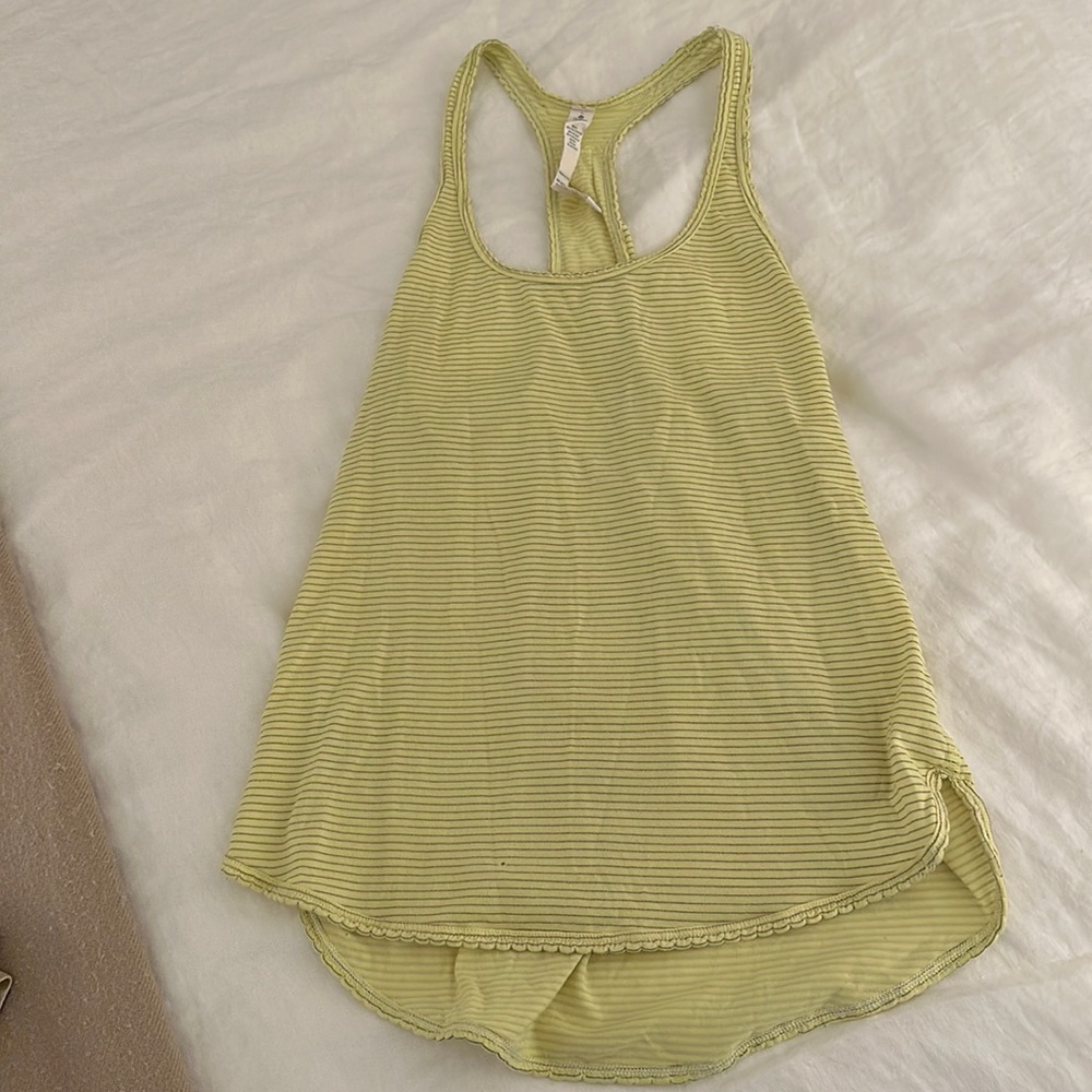 Lululemon Yellow Tank Top